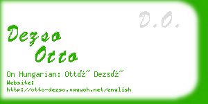 dezso otto business card